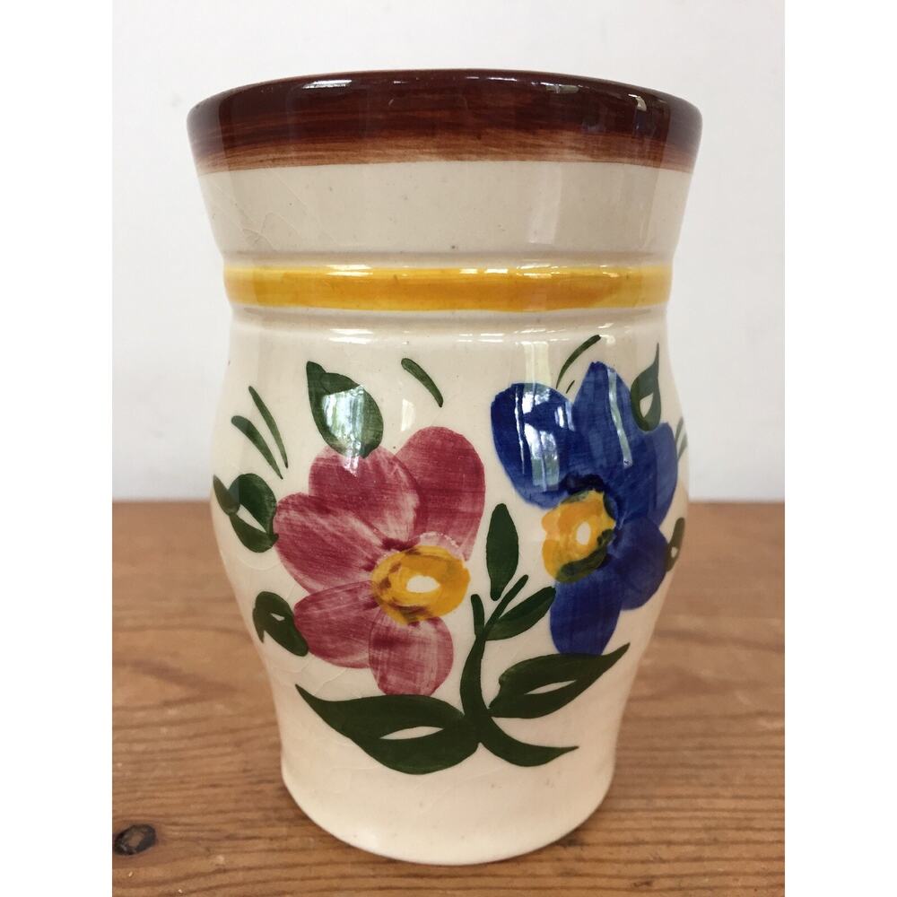 Vintage 1968 Goebel West Germany Well 107 Hand Painted Ceramic Flower Vase 4.25"